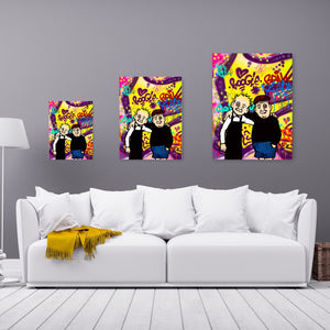 Oor Wullie and Fat Boab Canvas Print