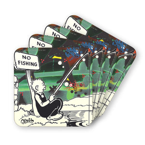 A Fine Day For Fishing Coasters