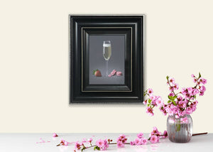 Champagne and Strawberry Macaroons - Limited Edition Print